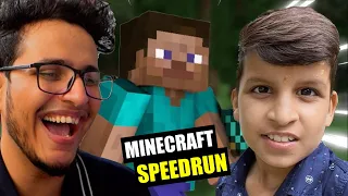 @piyushjocgaming Challenged Me to Minecraft Speedrun