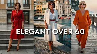 Elegant Italian Women With Great Style Over 60 | Mature Fashion