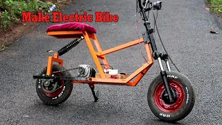 How TO Make Electric Bike /  Electric bike gear shift/Electric scooter with 775 motor