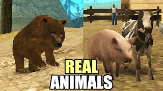 Realistic Animals for GTA San Andreas - Animal Wild Life Mod