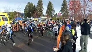 2009 USA Cycling Cyclocross Nationals, Men's 40-44 start and CRASH!!