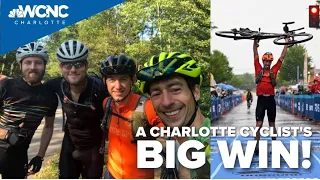 Charlotte man wins, breaks record on 350-mile cycling race