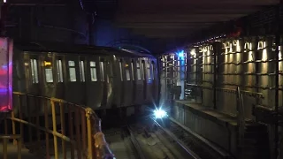 NYC Subway HD 60fps: Kawasaki R160B Siemens Q Train Departs 96th Street - Second Avenue (Crossover)