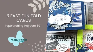 3 Fast Fun Fold Cards You Can Make Right Now | Papercrafting Playdate 60