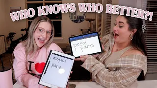 we played WHO KNOWS WHO BETTER… mother + daughter edition