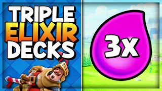 Top 3 Triple Elixir Global Tournament Decks! (Clash Royale)