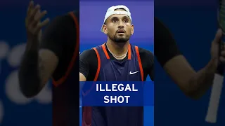 Nick Kyrgios' bizarre ILLEGAL shot! 😬