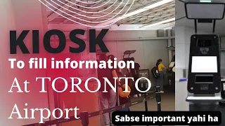 Toronto Airport most important part || filling up the information #yyz #torontoairport #canada