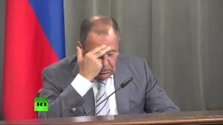 Лавров выругался матом: "Бл*ть, дебилы..." на пресс-конференции
