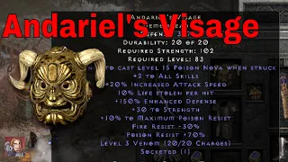 D2R Unique Items - Andariel's Visage (Demon Head)