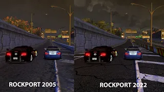 Need For Speed Most Wanted Graphics Comparison of Rockport