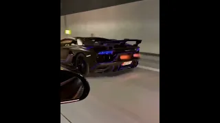 lamborghini svj tunnel exhaust