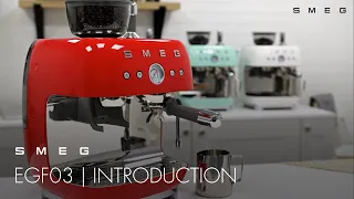 Introducing the Smeg Espresso Coffee Machine with Grinder | EGF03