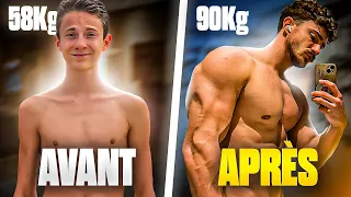 TRANSFORMATION PHYSIQUE (+30KG) d'ancien MAIGRE à MUSCLÉ (Prise de MASSE)