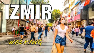 IZMIR KARSIYAKA Walking Tour in Bazaar - Kemalpaşa Ave - TURKEY- 4K HDR 60fps