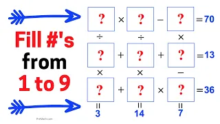 Can You Fill  out the Boxes from numbers 1 Through 9 without repeating? | Mind Stimulating Puzzle