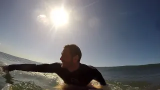 Long boarding steep waves