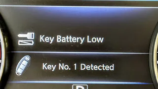 Replace Remote Key Fob Battery. CR2032. "Key Battery Low" Warning in Nissan Murano