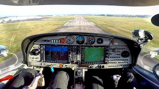 DA42 - Single Engine Circuits & Landings - MEP Training | ATC Audio