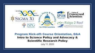 Course Orientation, Q&A, Intro to Science Policy & Advocacy, Scientific Research Policy (Module 1)