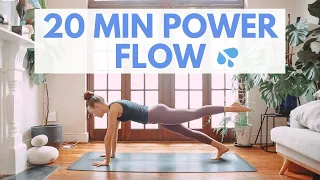 20 MIN POWER YOGA: Power Yoga Flow ~ Full Body Workout