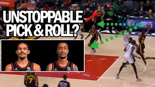Trae Young John Collins UNSTOPPABLE  Pick & Roll Highlights - High IQ Reads Breakdown