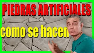 🔵 PIEDRAS ARTIFICIALES ❗como se hacen❗ REVESTIMIENTO DE PIEDRA INTERIOR