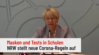 Masken, Tests: NRW stellt Corona-Regeln für Schulen vor