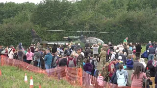 Tanks, Truck and Firepower Show 2020 - Gazelle Helicopter Arrival, Landing and Shutdown