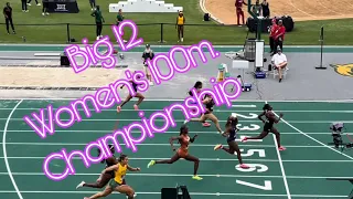 women’s 100m 2024 Big 12 Outdoor Championship