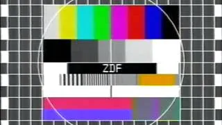 Программа передач+конец эфира+смена настроечных таблиц (ZDF, 8.08.1991)