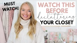 HOW TO DECLUTTER YOUR CLOSET *MUST WATCH* TIPS TO CLEANING OUT YOUR CLOSET | Amanda John