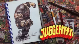 KylikMaster: Рисую ручкой; Джаггернаут; Стиль комиксов; I draw with a pen; Juggernaut; Style comics;