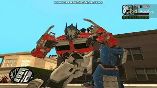 Gta san andreas Transformers Optimus Prime Saves Bumblebee