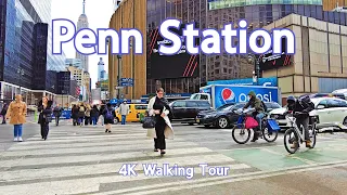 The City Blocks around Penn Station NYC | 4K Walking Tour