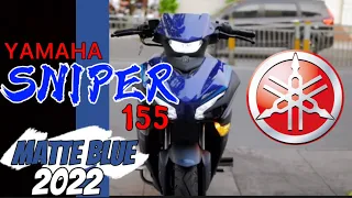 NEW YAMAHA SNIPER 155 2022 MATTE BLUE WALK AROUND | CLICK TV