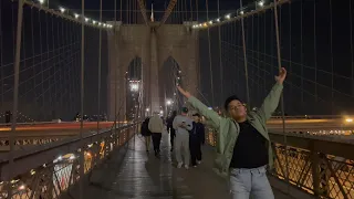 Walking the Brooklyn Bridge at Night | October 2023