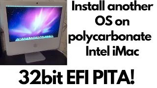 Installing an alternative operating system on a polycarbonate iMac with 32bit EFI using Ventoy