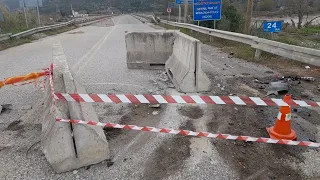 Ατυχημα στη γεφυρα του Ευηνου
