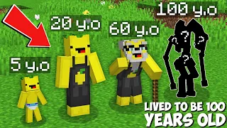 What will I LOOK LIKE IF I AGE 100 YEARS OLD in Minecraft ? GOT SUPER OLD !