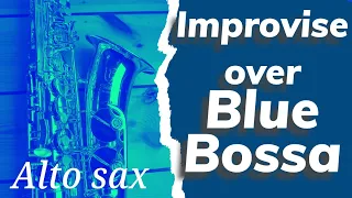 Improvising over a chord chart for alto sax