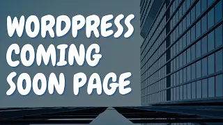 How to setup Coming soon or Maintenance mode on WordPress with a free plugin (Elementor)