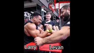 Larry Wheels VS Levan Saginashvili Arm wrestling