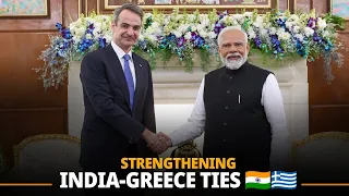 PM Modi holds a bilateral meeting with Kyriakos Mitsotakis, PM of Greece
