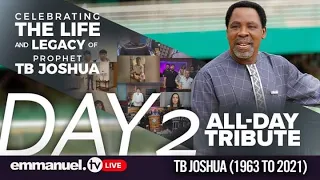 TRIBUTE SERVICE | Prophet TB Joshua DAY 2 tb joshua funeral emmanuel tv tb joshua last words