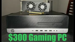 Best budget gaming pc? $300 HP Elitedesk 800 G3 and RTX3050 6GB LOW PROFILE #budget #gaming #rtx