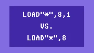 LOAD"*",8 vs. LOAD"*",8,1 on the Commodore 64