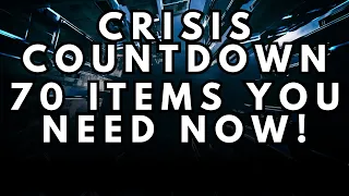 Crisis Countdown: 70 Things You NEED Before They're GONE!