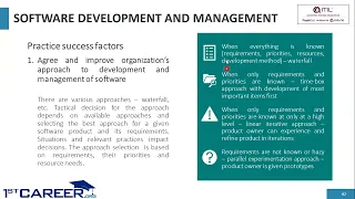 Software Development & Management | Create Deliver and Support | 1stcareer.org | PeopleCert | AXELOS