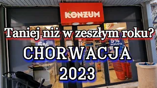 CHORWACJA 2023 Nie jest tak drogo jak straszą! ZAKUPY w sklepie KONZUM Rozsądne ceny w euro